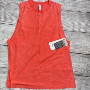 LULULEMON All Yours Tank Size  Coral Cloudy Wash Size 4 NWT orange tie dye